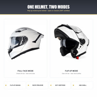 Casque de moto certifié DOT à visière relevable, coque ABS, EPS, boucle à dégagement rapide, logo personnalisé, vente en gros directe d'usine OEM