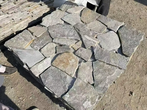 Pannelli in Pietra Naturale all'Ingrosso, Pietra Culturale Gialla e Bianca, Rivestimento Rustico in Ardesia a Secco, Durevole per Hotel e Ville - Product Image 2