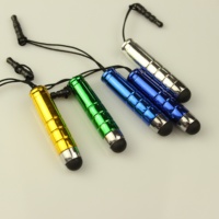 Balle en plastique à faible coût pendentif écran tactile Mobile bouchon anti-poussière stylet universel pour ipad Android fenêtre écran capacitif