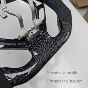 Volante Deportivo de Alcántara con Diseño de Panal de Abeja, Franjas Azules y Costuras Azules, el Más Popular para Infiniti G27 G37 - Product Image 4