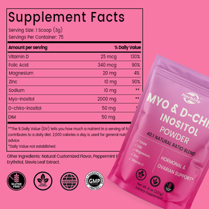 ผง Myo-<span class=keywords><strong>Inositol</strong></span> & D-chiro <span class=keywords><strong>Inositol</strong></span> สำหรับปรับสมดุลฮอร์โมนของผู้หญิงและรองรับรังไข่ - Product Image 2