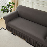Housse de Canapé Couleur Unie Universelle Extensible pour Salon, Protection de Canapé Anti-Animaux, Décoration Maison, Vente en Gros Pas Cher