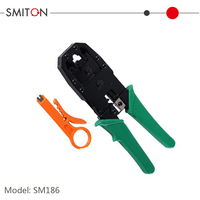Outil de sertissage réseau multifonctionnel - pour connecteurs RJ45/RJ11/RJ12 avec pince à câble