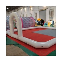 Clôture de jeu gonflable en PVC personnalisée de la marque QY pour usage commercial