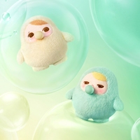 POPMART PUCKY Beanie Bubble Series Blind Box Figurines de collection 100% authentiques en PVC et peluche, design aléatoire