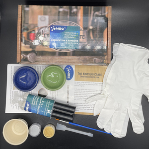 Kit de Reparación de Cerámica Kintsugi WBG, con Polvo de Oro y Pegamento, para Principiantes en Reparaciones Kintsugi - Product Image 1