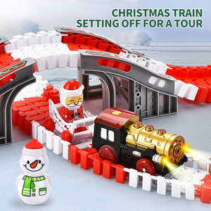 Juguete <span class=keywords><strong>de</strong></span> <span class=keywords><strong>tren</strong></span> <span class=keywords><strong>de</strong></span> Navidad 2025 para niños, juguete con ranura eléctrica <span class=keywords><strong>de</strong></span> Papá Noel, escala 1:64, AA Batería alcalina, plástico, regalo <span class=keywords><strong>de</strong></span> 2 a 4 años - Product Image 3