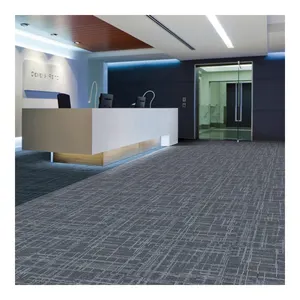 2024 קאילי שטיח משרדי נגד אש באיכות גבוהה 50x50 אריחים מלונות חללים מסחריים מקיר לקיר אריחי שטיח חסין אש רצפות