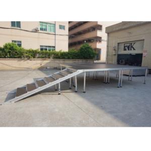 Scène modulaire portable en aluminium pour salons professionnels, réglable en hauteur, avec montage facile et certification CE - Product Image 2