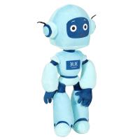 Jouet en peluche robot en coton PP très populaire, personnalisable, super cool, bleu