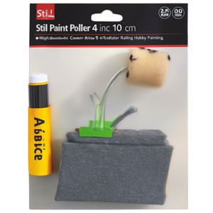 Rodillo de pintura profesional de 4 pulgadas (10 cm), cubierta de repuesto, mini rodillo de dedo acrílico, recambio para pintura de radiadores, barandillas y proyectos de hobby. - Product Image 3