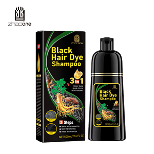 Tinte Capilar Instantáneo Herbal Natural Zhaoone - Negro/Marrón Oscuro Permanente de Grado Premium, Cubre las Canas para Mujeres y Hombres - Product Image 6