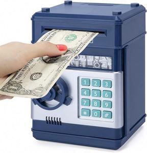 Hucha Electrónica con Forma de Caja ATM para Niños de 3 a 12 Años, Caja de Ahorro de Dinero, Juguetes y Regalos para Niños y Niñas - Product Image 1