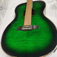 Gitar U-bass Model30Inch untuk Anak-anak, Gitar Kayu Kecil dengan Senar, Kayu Spruce dengan EQ Pick up, Gitar Hollow Pabrik, Alat Musik Ispan