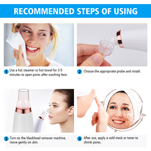Kit de Herramientas Eléctricas para Eliminar Puntos Negros, Limpiador Facial para Eliminar Acné y Comedones, Tira Nasal para Eliminar Puntos Negros, Limpiador de Poros - Product Image 4