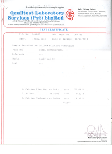 Grumeaux de fluorure de Calcium brut pur/fluorospar pureté 70% + CaF2 pour les industries métallurgique et ranger - Product Image 6