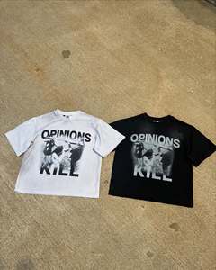 T-Shirt di Lusso da Uomo di Alta Qualità 220GSM, Personalizzabile con Logo, Stampa Grafica Effetto Vissuto, Stile Rock and Roll, Serigrafia - Product Image 1