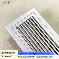 Grille de ventilation de climatisation centrale pour sol industriel, volet en alliage d'aluminium réglable, air frais, plafond, anti-condensation