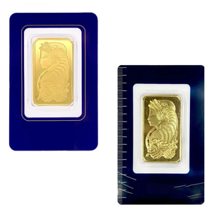 Impresión personalizada 1g Gold Bar Security Blister Pack PET Plastic Blister Gold Bar Tarjeta <span class=keywords><strong>de</strong></span> embalaje 54,5*86,5 MM - Product Image 2