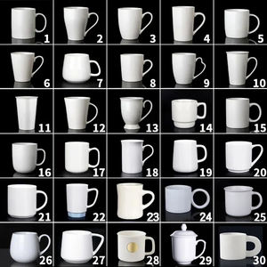 Taza de Café de Cerámica Blanca Mate de 400 ml, con Logotipo Personalizado Impreso, Apta para Lavavajillas y <span class=keywords><strong>Microondas</strong></span>, Ideal para Regalos Empresariales, Venta al Por Mayor - Product Image 5