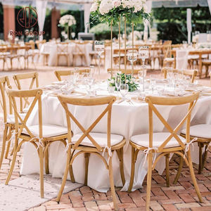 Alquiler de Muebles <span class=keywords><strong>para</strong></span> Bodas al Aire Libre, Silla de Madera con Respaldo Cruzado <span class=keywords><strong>para</strong></span> <span class=keywords><strong>Eventos</strong></span>, Banquetes y Fiestas - Product Image 3