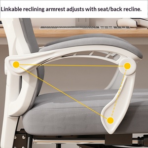 Sedia da Ufficio Ergonomica in Rete con Funzione Massaggio e Reclinabile - Design Confortevole per Sedute Prolungate, Ideale per Casa/Camera da Letto ed E-Sports - Product Image 2