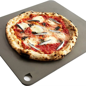 Piastra <span class=keywords><strong>per</strong></span> <span class=keywords><strong>Pizza</strong></span> in Acciaio al Carbonio 30-40cm |   <span class=keywords><strong>Teglia</strong></span> da <span class=keywords><strong>Forno</strong></span> Professionale Ecologica Spessa 6mm, Adatta <span class=keywords><strong>per</strong></span> Uso Interno ed Esterno - Product Image 1