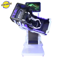 Silla de Simulador de Vuelo VR con Rotación de 360 Grados, Montaña Rusa de Realidad Virtual de Metal para Interiores, Parques de Aventuras, Centros Comerciales