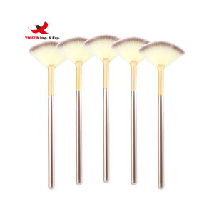 Brochas Faciales de Abanico al por Mayor de Fábrica, Brochas de Abanico Suaves, Brocha Aplicadora de Ácido, Herramientas Aplicadoras de Maquillaje Cosmético para Crema de Barro - Product Image 3