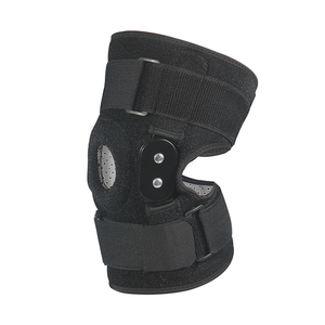 Rodillera <span class=keywords><strong>con</strong></span> bisagras y estabilizadores laterales <span class=keywords><strong>de</strong></span> acero, soporte para el dolor <span class=keywords><strong>de</strong></span> rodilla, ajustable, para artritis, baloncesto, deportes personalizados - Product Image 2