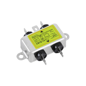 Filtre de puissance EMI monophasé à connexion par insertion MK CW1B-1A/3A/6A/10A-T(B2) 115/250VAC 50/60Hz certifié CE, en métal, <span class=keywords><strong>passe</strong></span>-<span class=keywords><strong>tout</strong></span> - Product Image 1