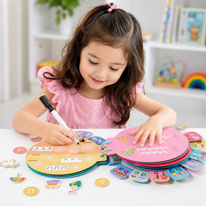 Livre d'activités sensorielles Montessori en carton <span class=keywords><strong>pour</strong></span> <span class=keywords><strong>l</strong></span>'école à domicile et la maternelle, avec mon alphabet, <span class=keywords><strong>pour</strong></span> enfants, <span class=keywords><strong>pour</strong></span> <span class=keywords><strong>l</strong></span>'intérieur et les voyages - Product Image 6