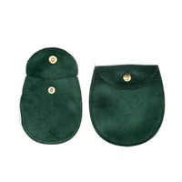 Étui de voyage pliable en velours écologique de luxe avec logo personnalisé pour bijoux, organisateur portable pour boucles d'oreilles et colliers, cadeaux de bienvenue