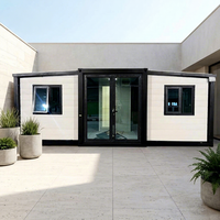 Module de maison préfabriquée pliable entièrement installé pour villa, hôtel, bureau, centre commercial, avec structure en acier galvanisé et résistant aux ouragans