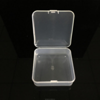 Logo personnalisable Mini boîte de rangement Portable en plastique rectangulaire transparent avec composants recyclables pour l'organisation de rivets de bijoux