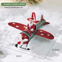 Parachute en fer ornements d'arbre de Noël ornements de père noël et de renne pendentif de Santa Elk et ornements de bonhomme de neige de vacances