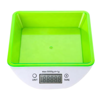 Balance de cuisine compacte numérique ABS PS 5 kg 1 g multi-unités (g, ml, fl oz, lb:oz, kg) avec arrêt automatique et écran LCD pour la pâtisserie à domicile