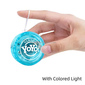Venta al por mayor de plástico de alta calidad personalizado LED luz intermitente Bola de plástico retráctil con luz para niños jugar Juguetes Juegos - Product Image 2