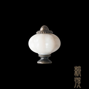 Jingmao Round Acrylic Drawer <b>Knob</b> 30mm White Traditional Style Furniture Handle - Product Image 3
