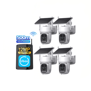 Ubox 12MP Solar PTZ Security CCTV <b>Camera</b> System 4CH Halow Wifi Home Hub Combo PTZ Kit Night Vision Surveillance Network <b>Camera</b> - Product Image 1