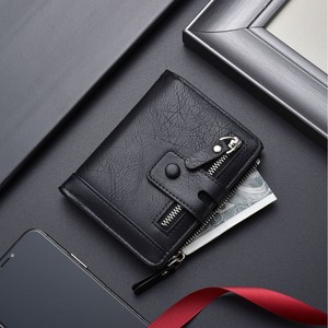 Portefeuille décontracté pour homme <span class=keywords><strong>en</strong></span> <span class=keywords><strong>cuir</strong></span> PU avec fermeture éclair, porte-cartes, grande capacité, poche à monnaie multi-emplacements - Product Image 3