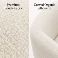 Canapé 3 places en bouclette crème, rembourré, pour salon et appartement, vente en gros OEM&ODM, personnalisation OEM ODM.