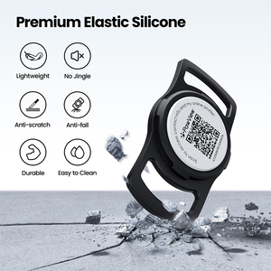 Chức năng đa màu sắc Dog Air Tag NFC cấp thực phẩm Silicone liên kết ứng dụng độc quyền có thể ghi lại thông tin vật nuôi, vẽ hình ảnh, nhắc nhở - Product Image 4