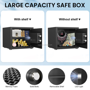 Bền điện tử kỹ thuật số khóa phím thép an toàn tiền gửi hộp bảo mật cao Cá Nhân Nhỏ an toàn cho Nhà Kinh Doanh sử dụng nhà an toàn - Product Image 4
