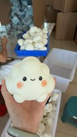 Nouveau jouet anti-stress en forme de nuage blanc mignon, simulation réaliste, rebond lent, jouet à presser