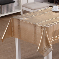 Nappe en PVC transparente RNPT en dentelle cristalline argentée, motif brindilles botaniques fines, surface facile à nettoyer pour la salle à manger