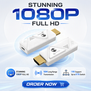Transmisor y Receptor HDMI Inalámbrico, 164FT/50M 1080P 60Hz, Conexión Plug and Play para Video y Audio a Monitor desde Laptop/PC/Proyector/TV Box - Product Image 1