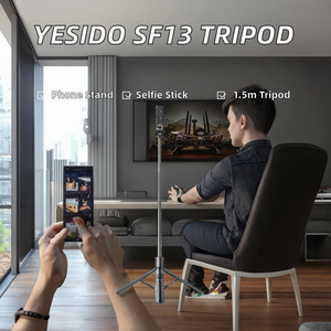 Trépied SF13 avec bras télescopique, perche à selfie en ABS, compatible avec les appareils de 4,5 à 7,1 pouces, <span class=keywords><strong>support</strong></span> de téléphone - Product Image 2