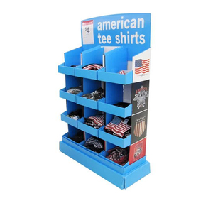 Sinh thái thân thiện có thể gập lại tông quần áo Rack hiển thị cho T-Shirts và vớ 4-Tier tùy chỉnh mua bin - Product Image 6