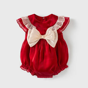 Conjunto para la celebración del 100 día del bebé, mono de verano, pelele para niña, 1 año, celebración del 100 día. - Product Image 3